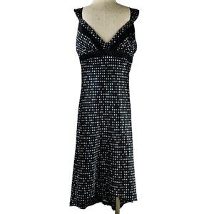 Vintage Y2K Babydoll Midi Dress Studio Y Polka Dot Size 13/14 Feminine